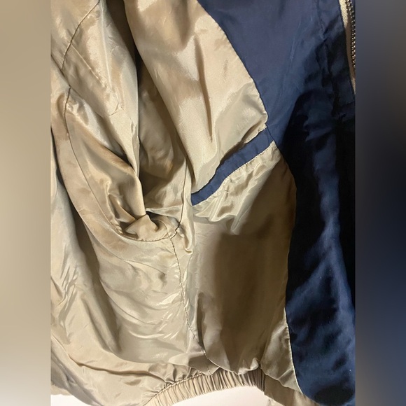 Men’s London Fog Lightweight Tan/Blue Jacket Size XL - Picture 4 of 8